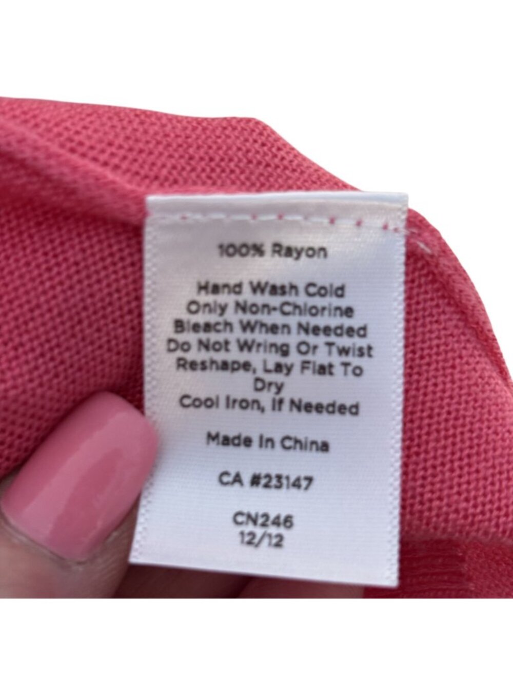 Talbots Rose Pink Rita Cardigan 3/4 Sleeve Lightweight Size 1X Rayon - Picture 4 of 7